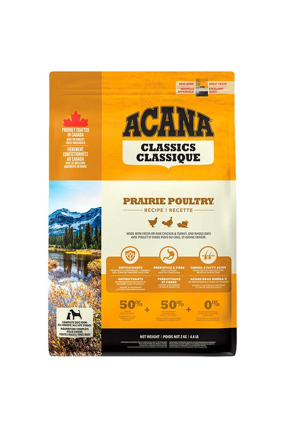 Acana classic prairie poultry 2 kg - alimento seco - perro