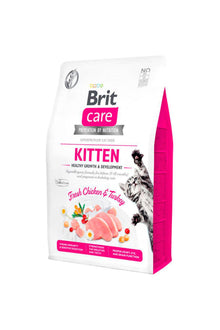  Brit care cat grain free kitten healthy growth 6 development 2 kg - alimiento seco - gato