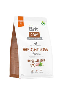  Brit care dog hypoallergenic weight loss rabbit 3 kg - alimiento seco - perro