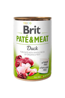  Brit care lata pate & meat duck 400 g - alimiento húmedo