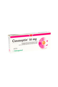  Ventoquinol  clavaseptin 50 mg x 10 comp - medicamento - gato y perro