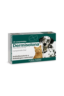  Drag Pharma - Dermisolona 20mg - 10 comprimidos - Perro y Gato