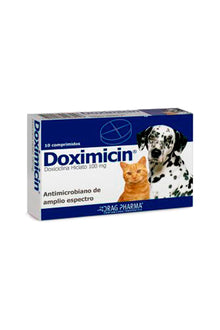  Drag pharma doximicin x 10 comp - medicamento - gato y perro