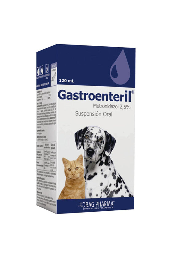 Drag pharma gastroenteril suspensión oral 120 ml - medicamento - gato y perro