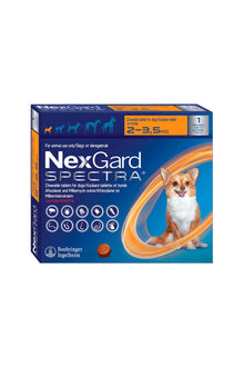  Boehringer nexgard spectra 2 - 3,5 kg x 1 tableta - antiparasitario - perro