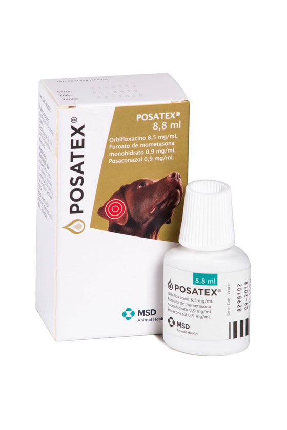 Intervet posatex suspensión ótica 8,8 ml - medicamento - gato y perro