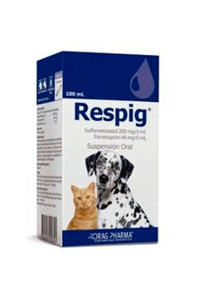  Drag pharma respig 100 ml - medicamento - gato y perro