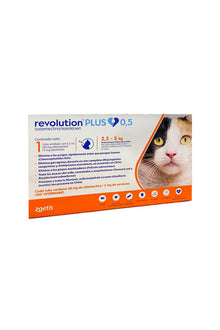  Zoetis revolution plus 0.5 ml 2,5 - 5 kg - medicamento - gato