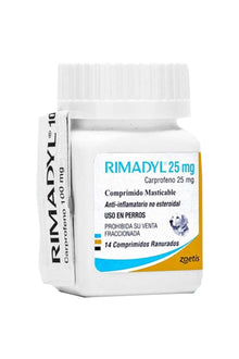  Zoetis rimadyl 25 mg 14 comp - medicamento - perro