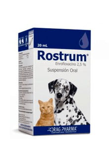  Drag pharma rostrum 2,5% ml suspensión oral 20 ml - medicamento - gato y perro