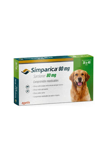  Zoetis simparica 80 mg 20,1 - 40 kg x 1 comp - antiparasitario - perro