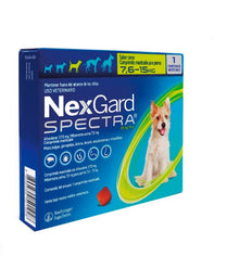  Nexgard Spectra 7,6 - 15kg - Antiparasitario Externo - Perro 1 comprimido