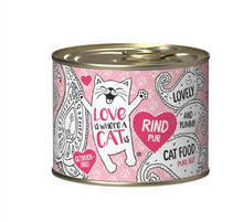  LOVE IS WHERE A CAT IS BEEF PURE - CARNE RES - GATO